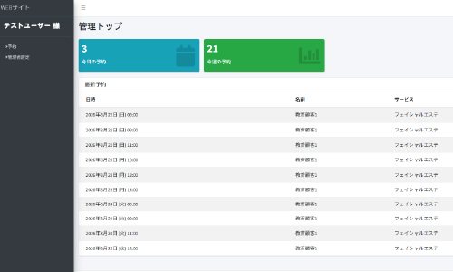 管理画面トップ
