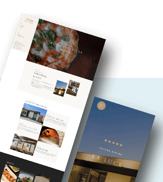 イタリアンダイニングホームページデザインイメージ