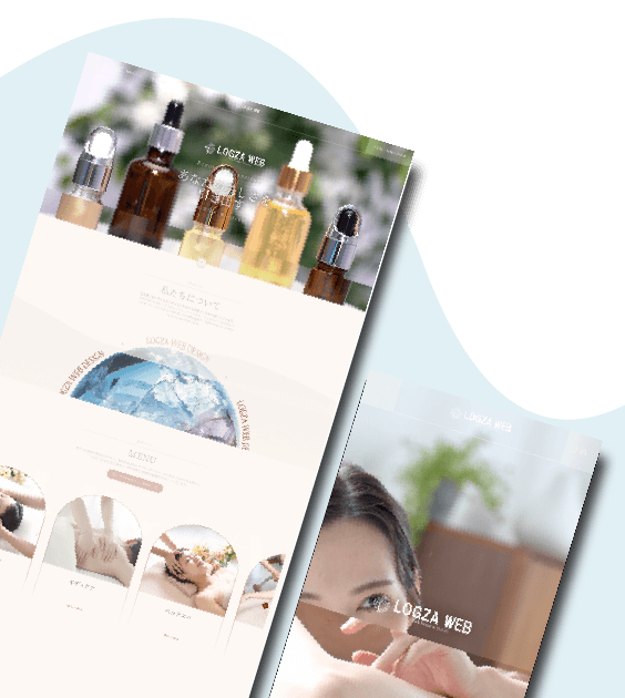 美容・エステホームページ06デザインサンプル