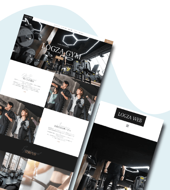 スポーツジムホームページ04デザインサンプル