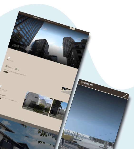 建設業ホームページ04デザインサンプル